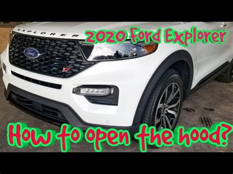 open hood ford explorer|2021 ford explorer hood.